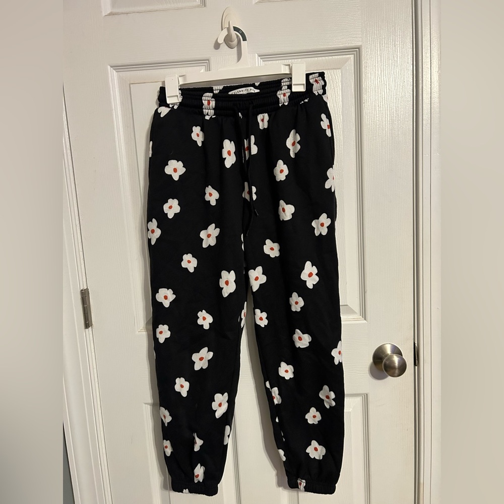 Flower Print Sweatpants